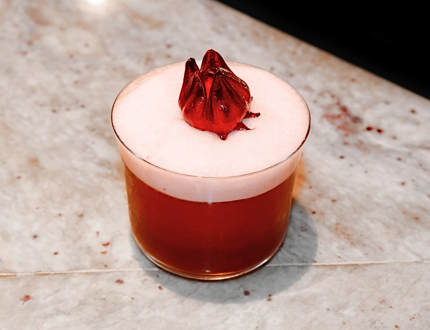 Gin Cocktails Lady Triệu Contemporary Hibiscus Sour